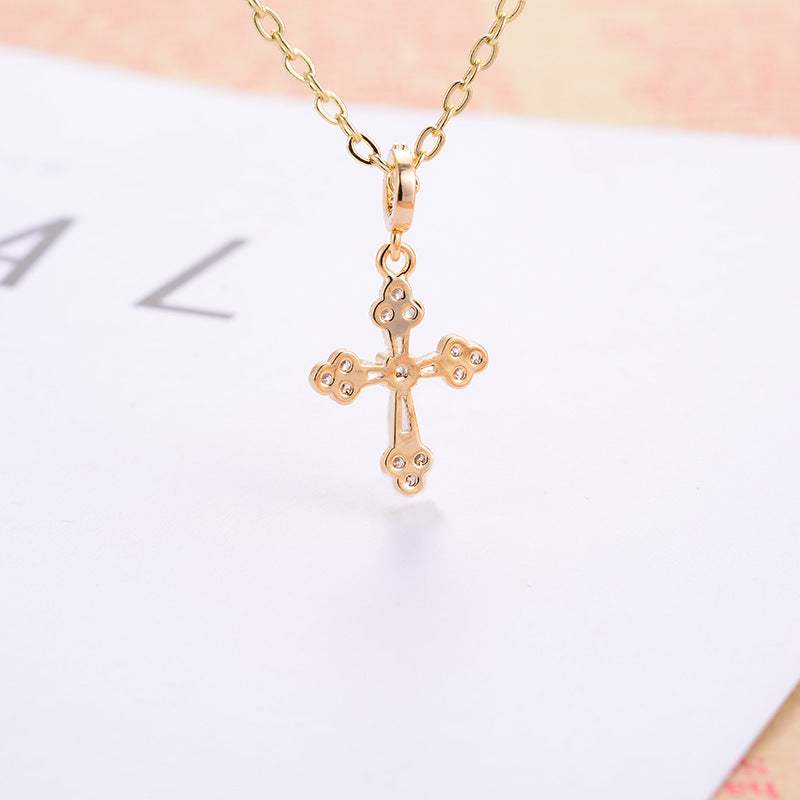 Miracles Cross 14K Plated Necklace - Jera Paris Jewelry