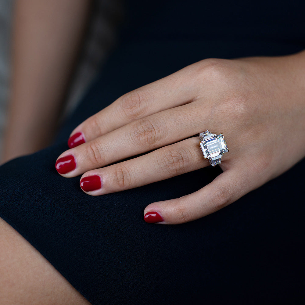 Liz 14ct. Emerald Style Ring - Jera Paris Jewelry