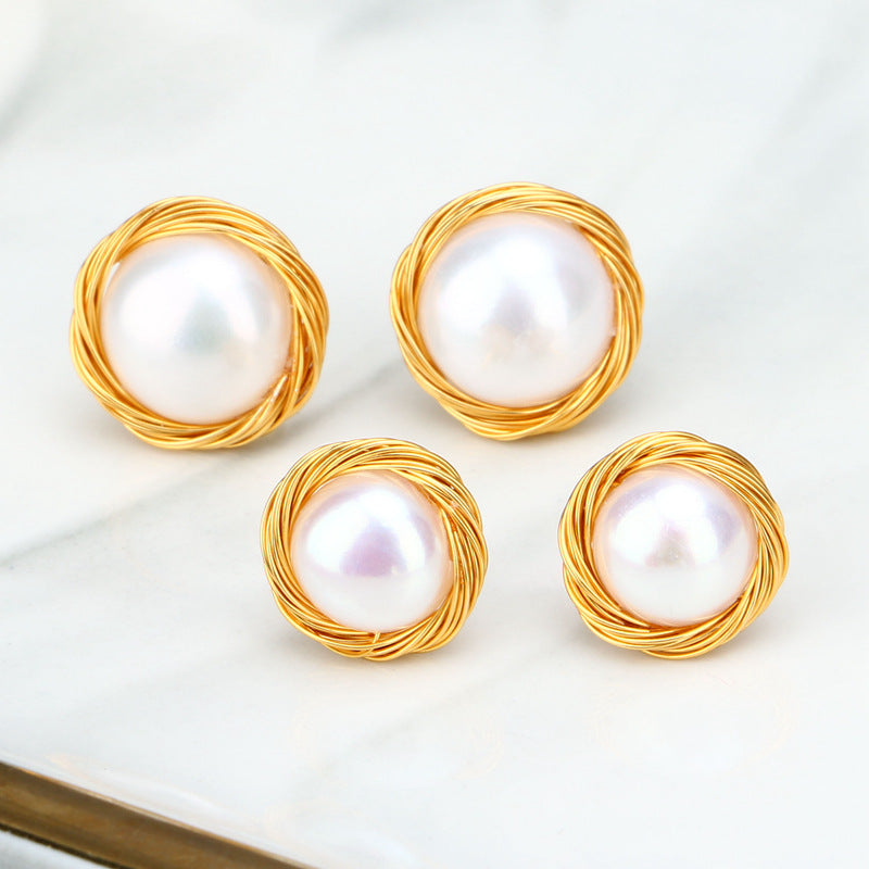 Mona Handmade Pearl Earrings - Jera Paris Jewelry