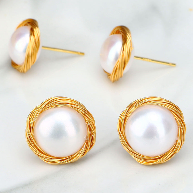Mona Handmade Pearl Earrings - Jera Paris Jewelry