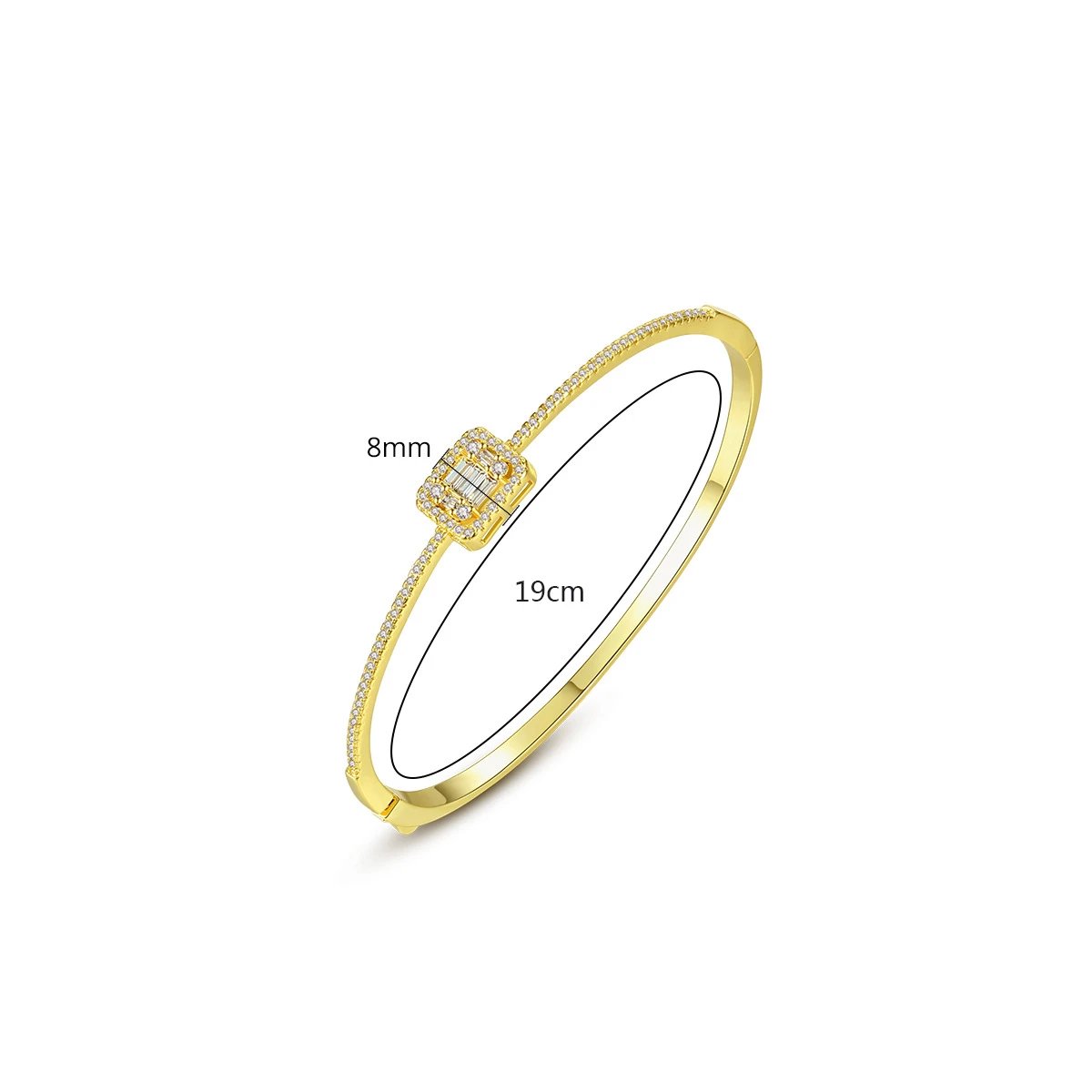 Noe 14K Gold Plated Bangle - Jera Paris Jewelry