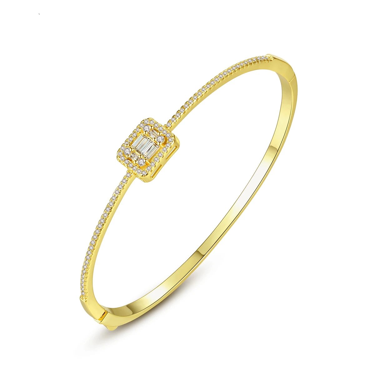 Noe 14K Gold Plated Bangle - Jera Paris Jewelry