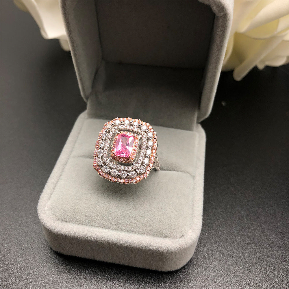 Galaxy 18K Pink Diamond Style Ring - Jera Paris Jewelry
