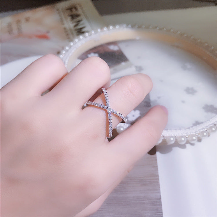 Cross Chic Modern Pave Ring - Jera Paris Jewelry