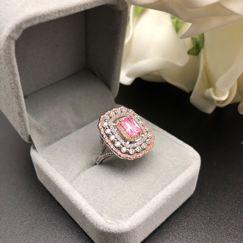 Galaxy 18K Pink Diamond Style Ring - Jera Paris Jewelry