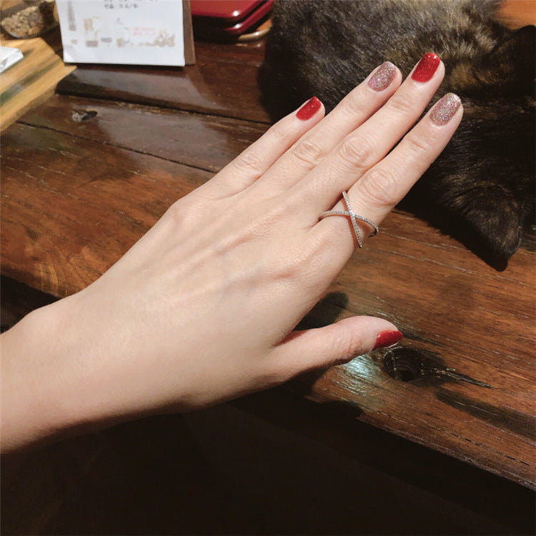 Cross Chic Modern Pave Ring - Jera Paris Jewelry