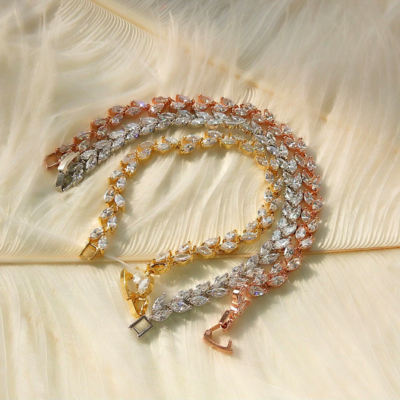 Leonie Rose Gold Plated Bracelet - Jera Paris Jewelry