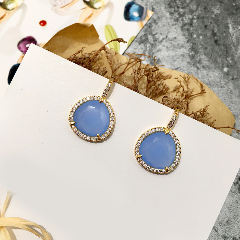 Crystal 14K Gold Plated Earrings - Jera Paris Jewelry