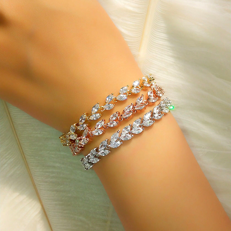 Leonie Rose Gold Plated Bracelet - Jera Paris Jewelry
