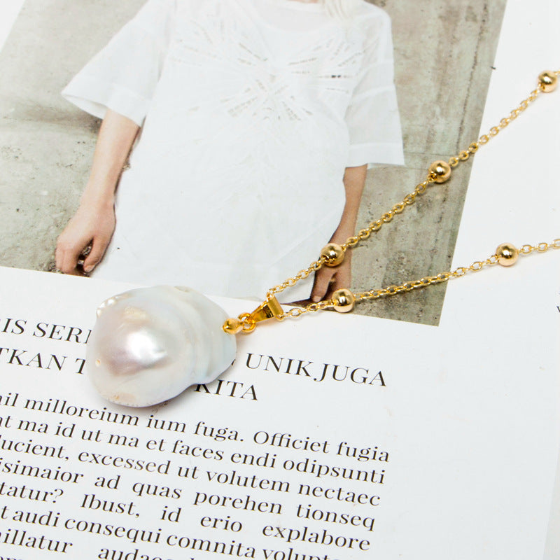 Baroqu Pearl 18K Plated Necklace - Jera Paris Jewelry