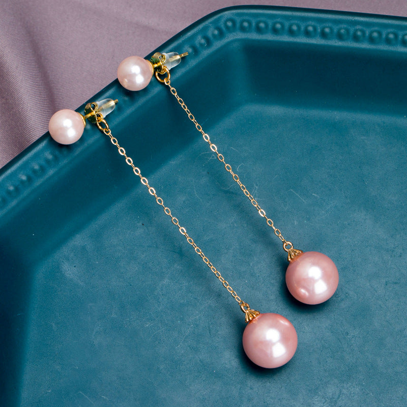 Grace Shell Pearl Drop Earrings - Jera Paris Jewelry
