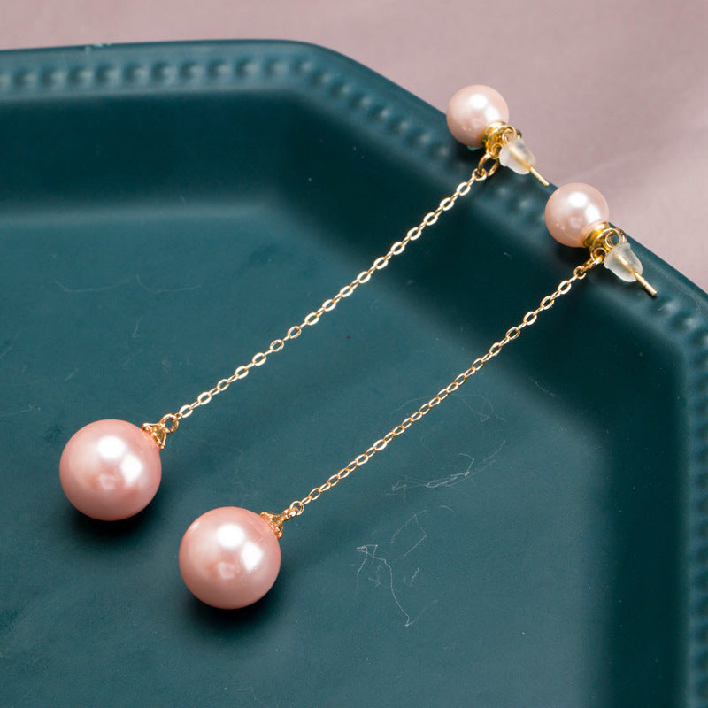 Grace Shell Pearl Drop Earrings - Jera Paris Jewelry