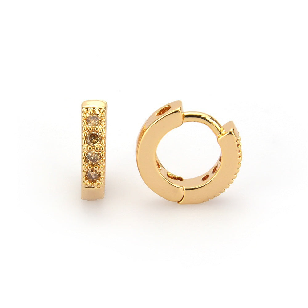 Chole Gold Plated Hoops Earrings - Jera Paris Jewelry