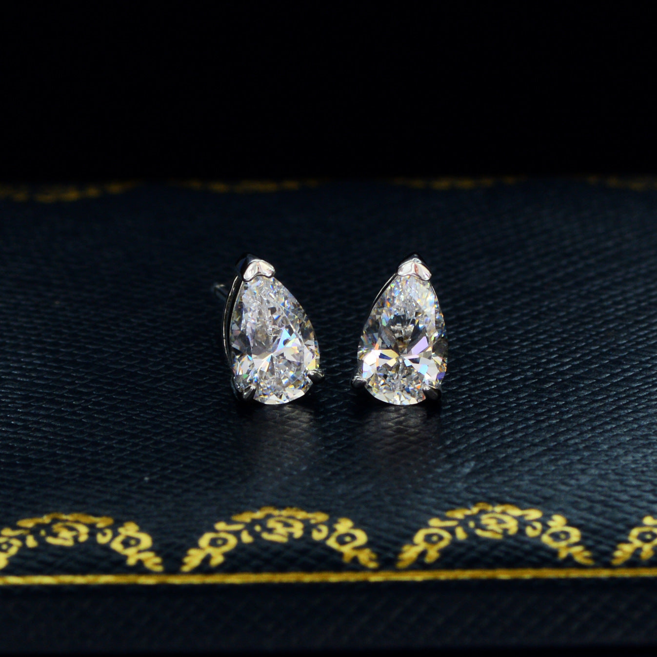 Mia Platinum Style 0.4ct. Earrings - Jera Paris Jewelry