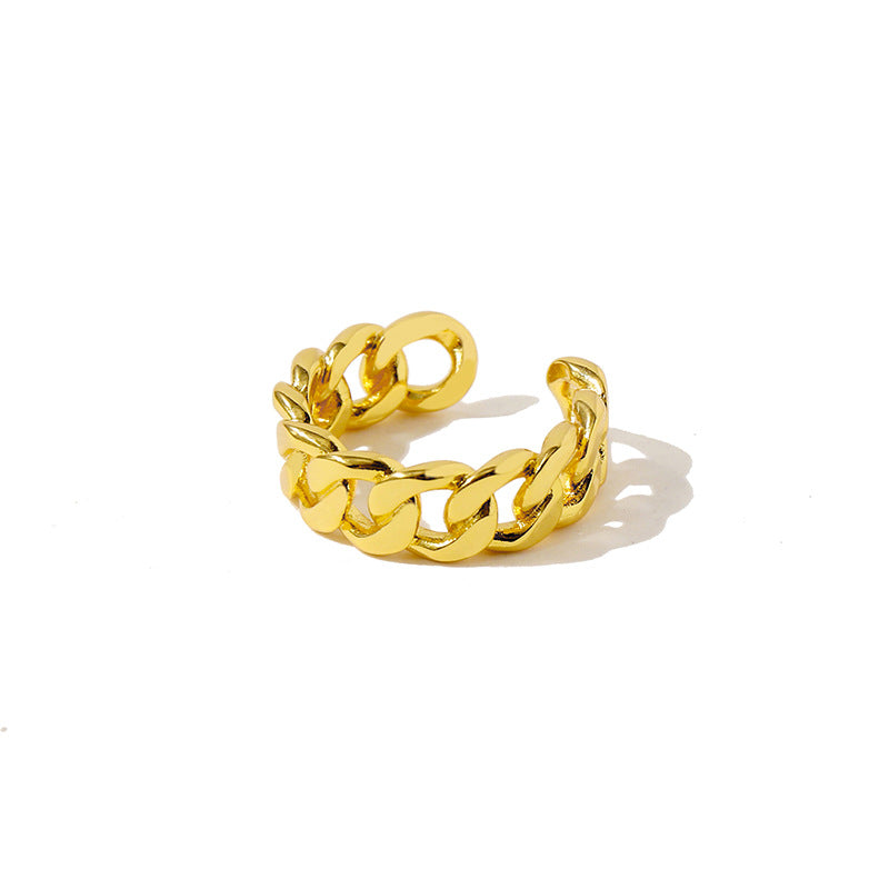 Modern Knot Golden Ring - Jera Paris Jewelry