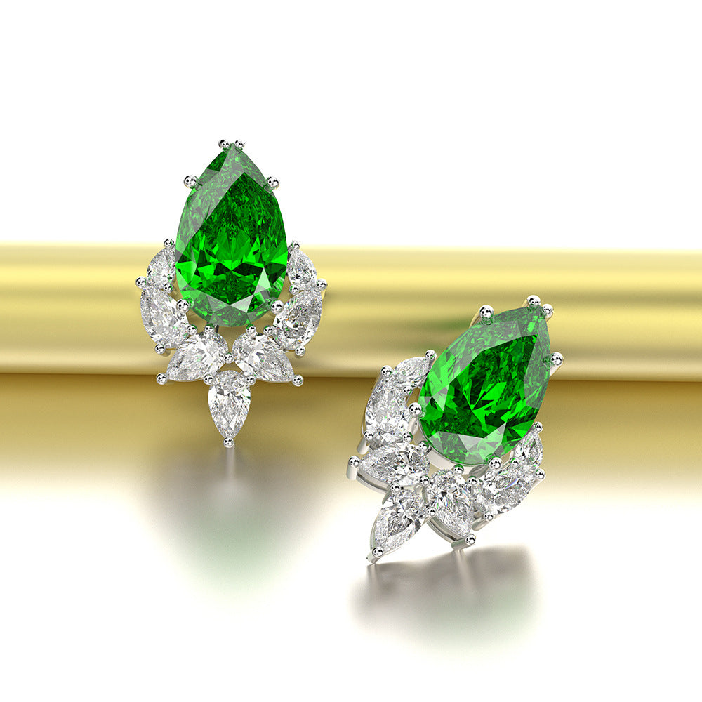 Lyra Pink Diamond Style Earrings - Jera Paris Jewelry