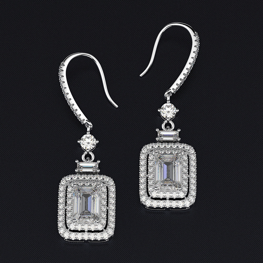 Alessia Emerald Drop Earrings - Jera Paris Jewelry