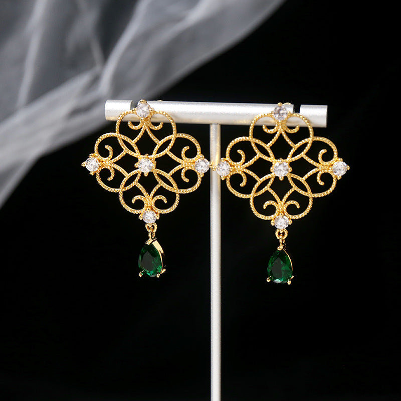 Emerald Style Vintage Earrings - Jera Paris Jewelry