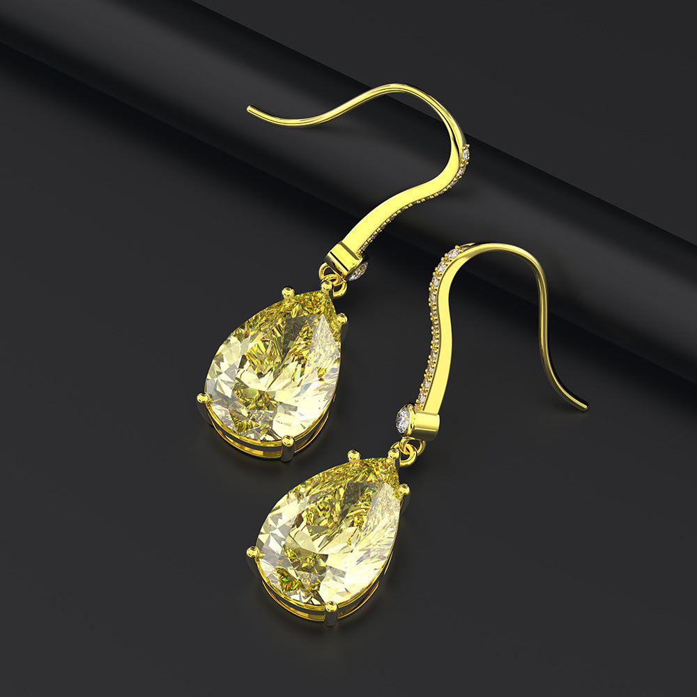 Vie Yellow Diamond Style Earrings - Jera Paris Jewelry