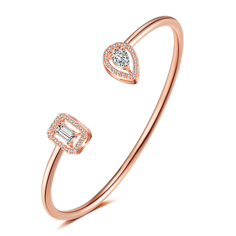 Renee Platinum Style Bangle - Jera Paris Jewelry