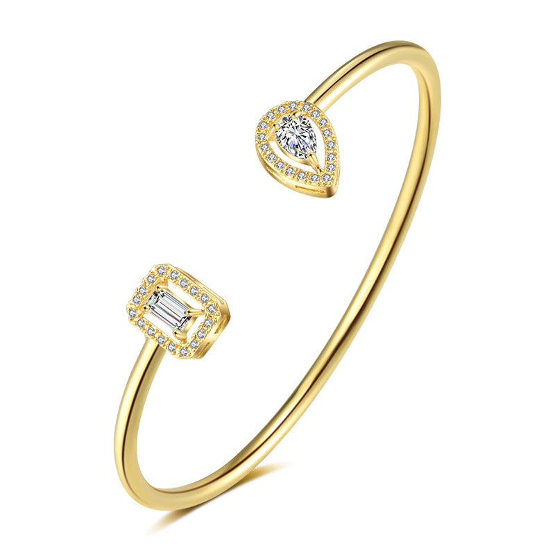 Renee Platinum Style Bangle - Jera Paris Jewelry