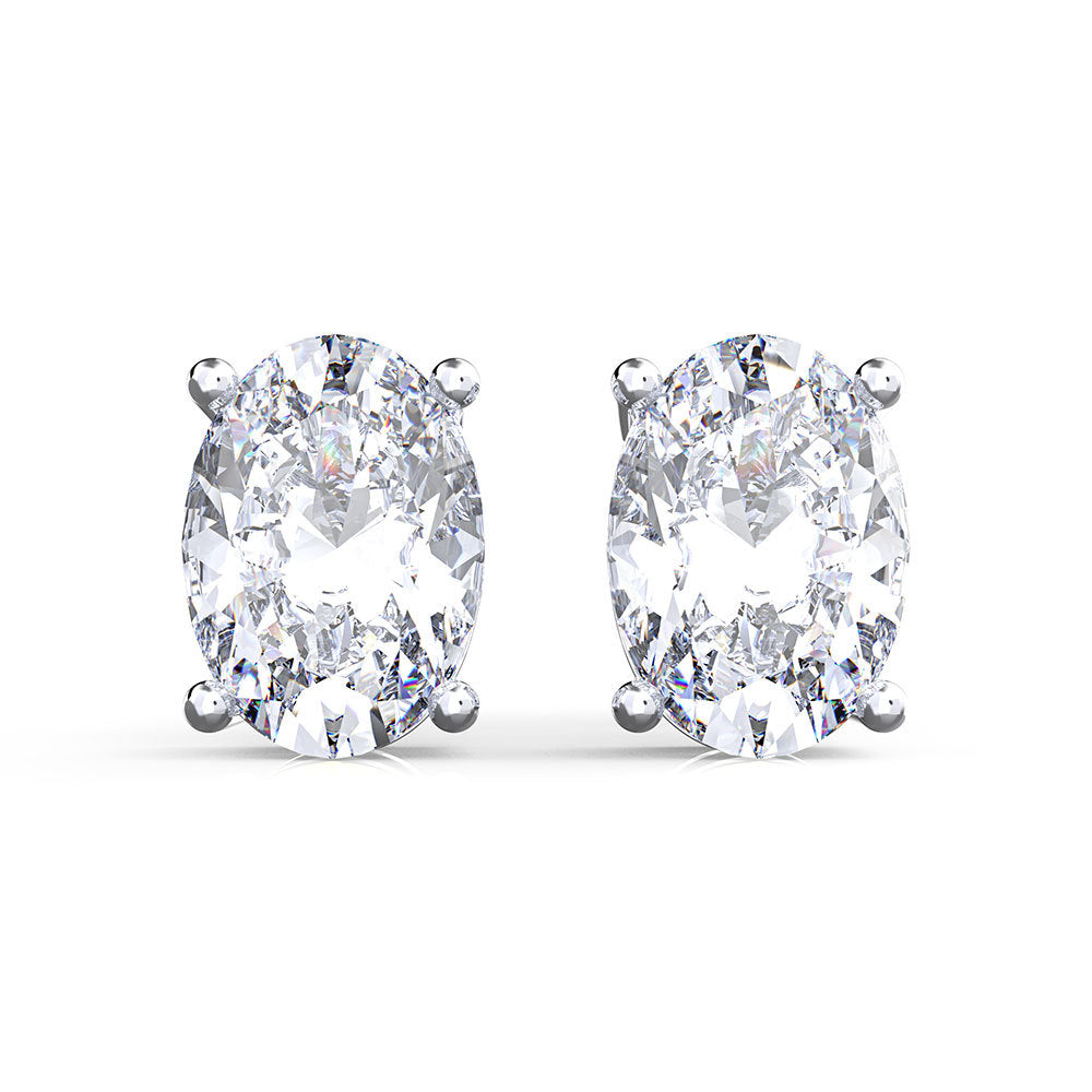 Ivy Oval Classic Stud Earrings - Jera Paris Jewelry