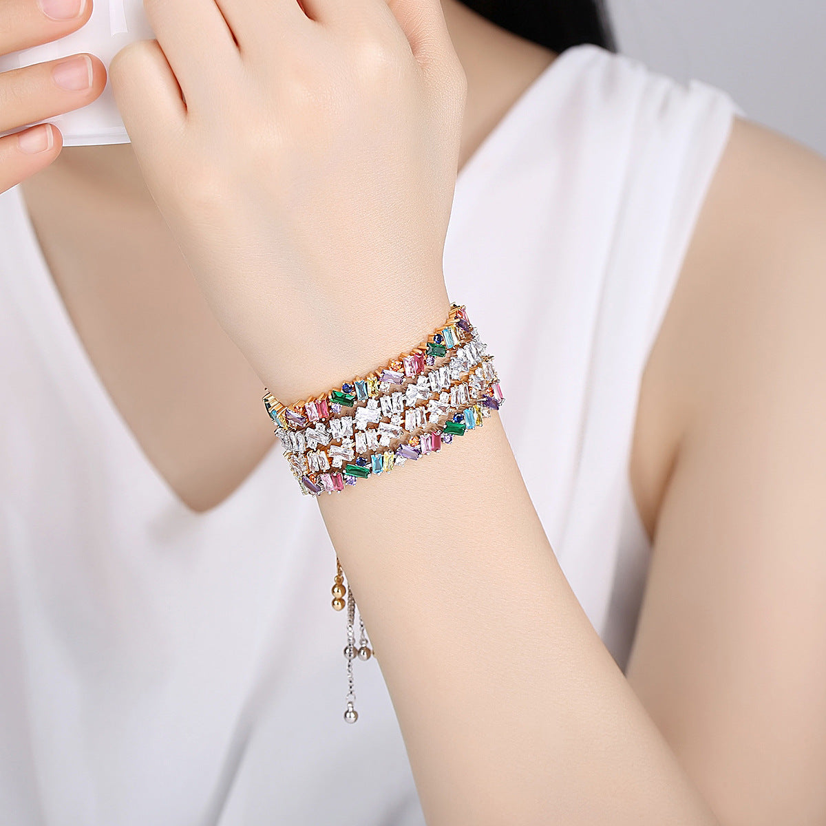 Alice Rose Gold Adjustable Bracelet - Jera Paris Jewelry