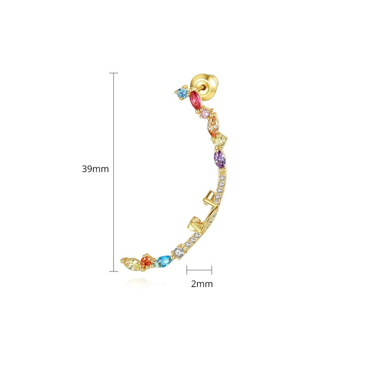 Muse 14K Plated Cuff Earrings - Jera Paris Jewelry