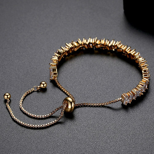 Alice Rose Gold Adjustable Bracelet - Jera Paris Jewelry