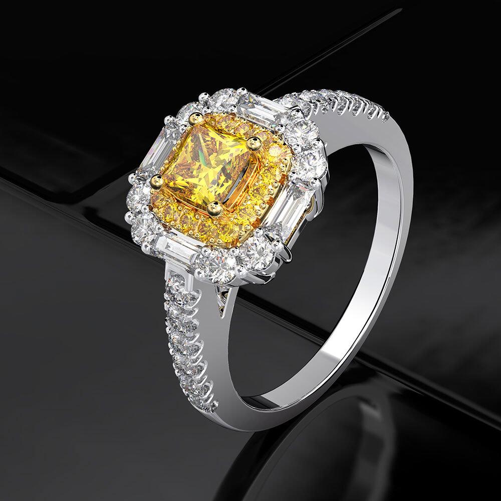 Diana Yellow Diamond Style Ring - Jera Paris Jewelry