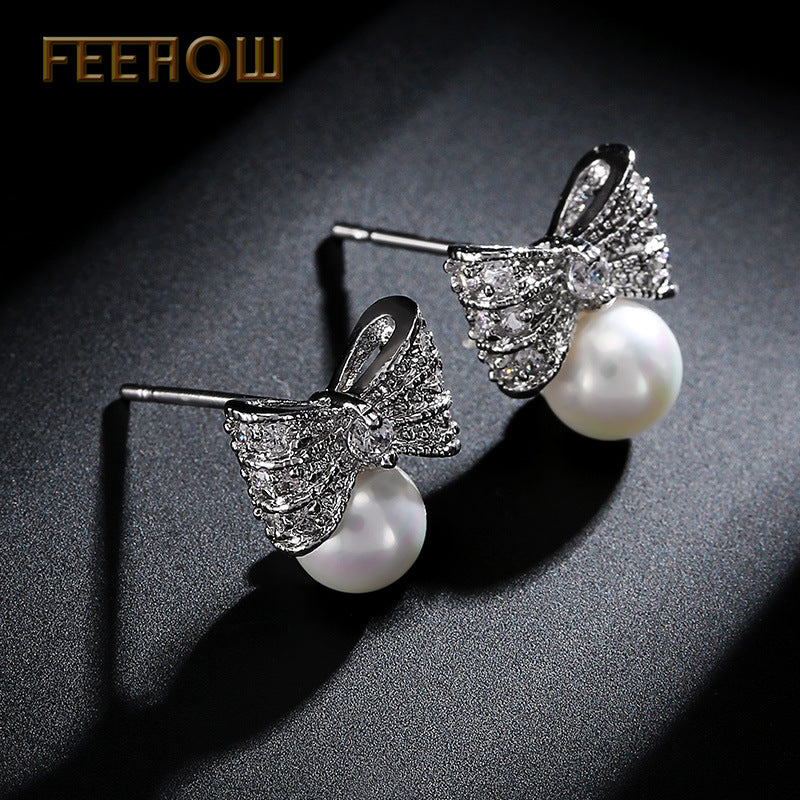 Oceane Pearl Stud Earrings - Jera Paris Jewelry
