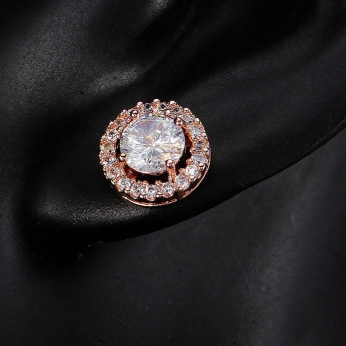 Audrey Classic Silver Stud Earrings - Jera Paris Jewelry