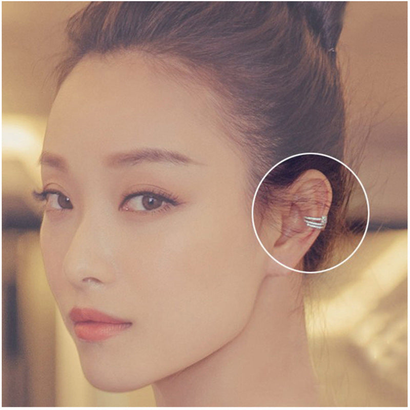 Ode Pave Clips Ear Cuff Earrings - Jera Paris Jewelry