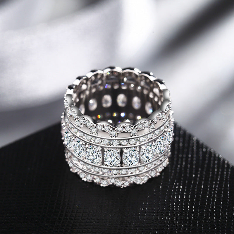 Lace Platinum Style Band Ring - Jera Paris Jewelry