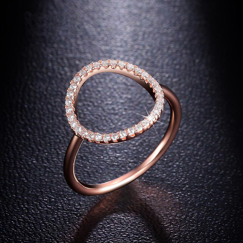 Ovi Modern Rose Gold Plated Ring - Jera Paris Jewelry