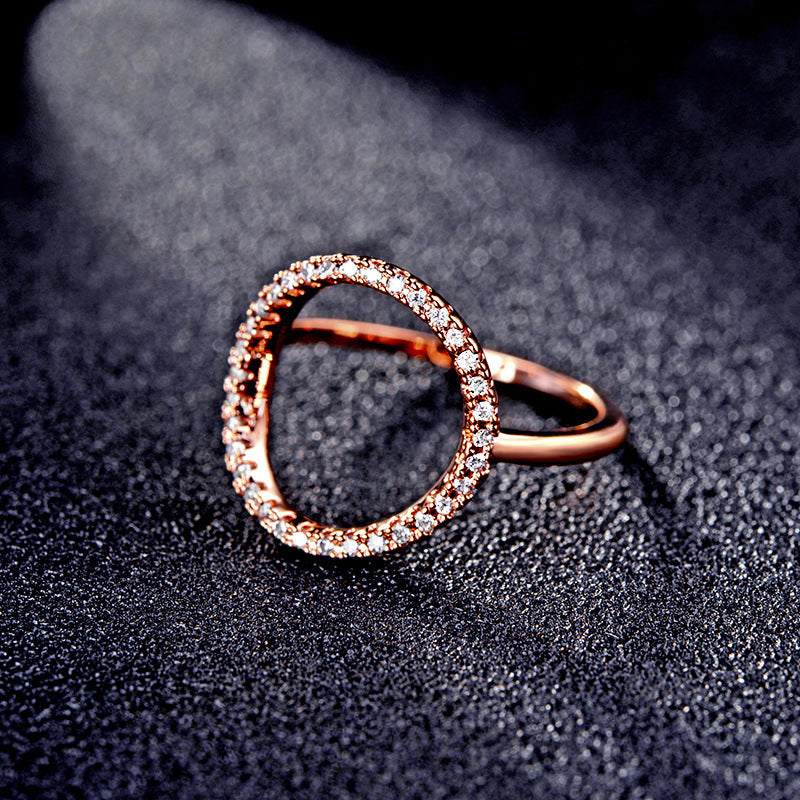 Ovi Modern Rose Gold Plated Ring - Jera Paris Jewelry