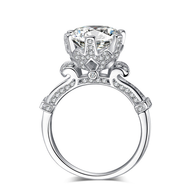 Avery Crown Princes Cushion Ring - Jera Paris Jewelry