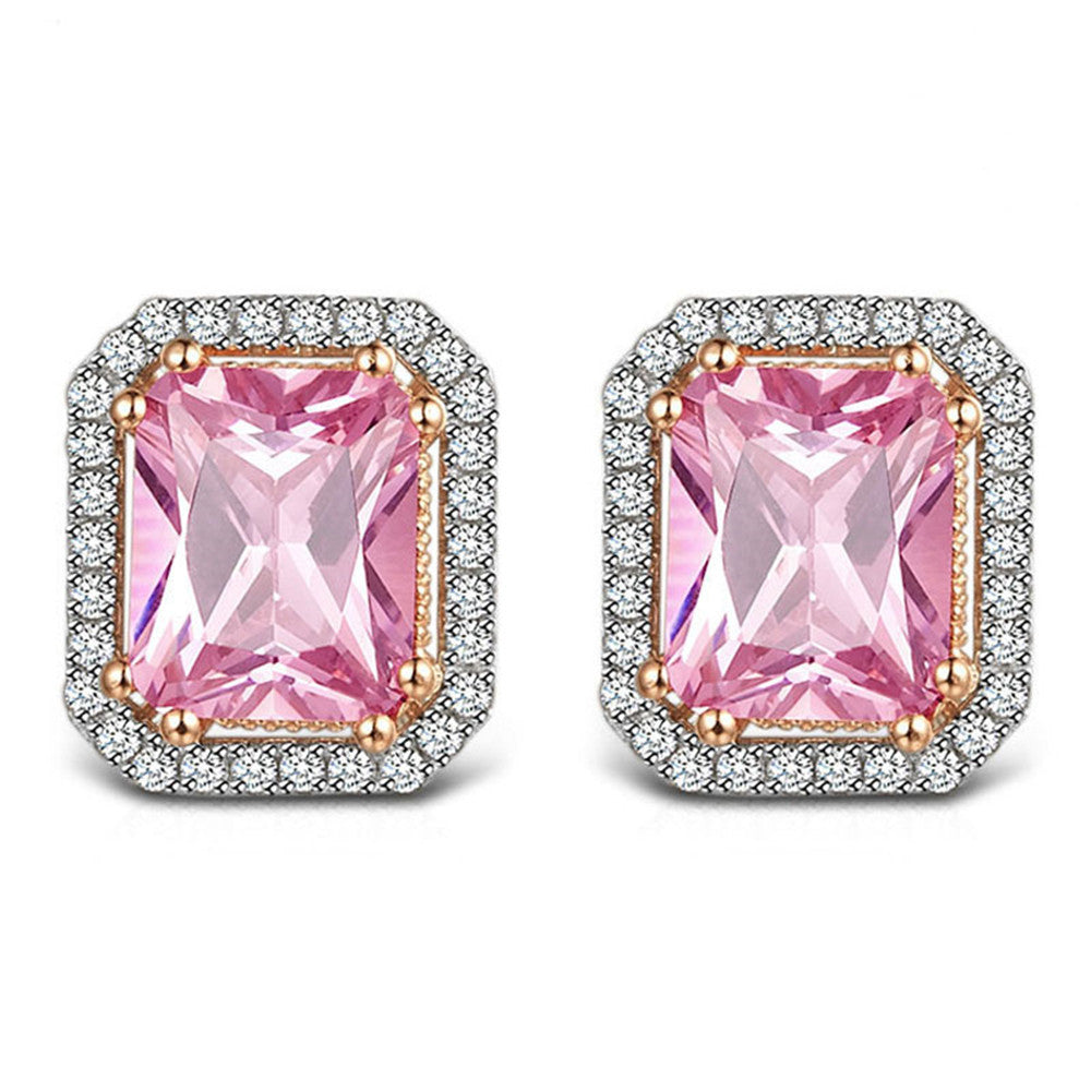 Valerie Pink 10ct. Stud Earrings - Jera Paris Jewelry