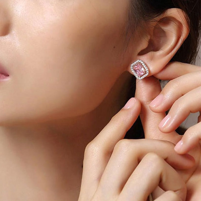 Valerie Pink 10ct. Stud Earrings - Jera Paris Jewelry