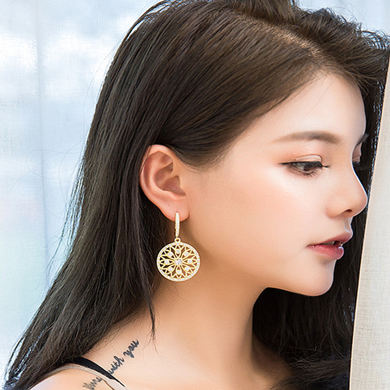 Lace 18K Plated Vintage Earrings - Jera Paris Jewelry