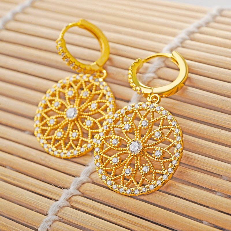 Lace 18K Plated Vintage Earrings - Jera Paris Jewelry