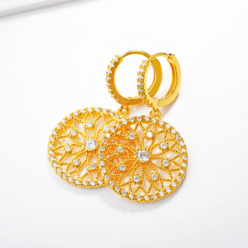 Lace 18K Plated Vintage Earrings - Jera Paris Jewelry