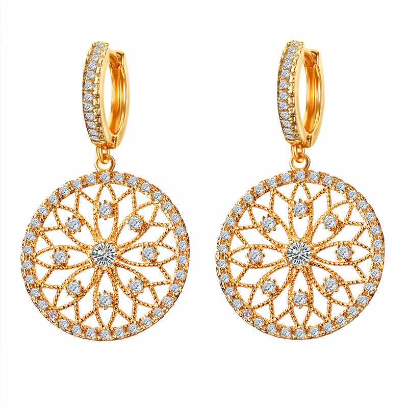 Lace 18K Plated Vintage Earrings - Jera Paris Jewelry