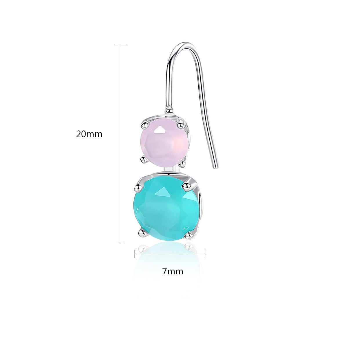 Dually Topaz Crystal Drop Earrings - Jera Paris Jewelry