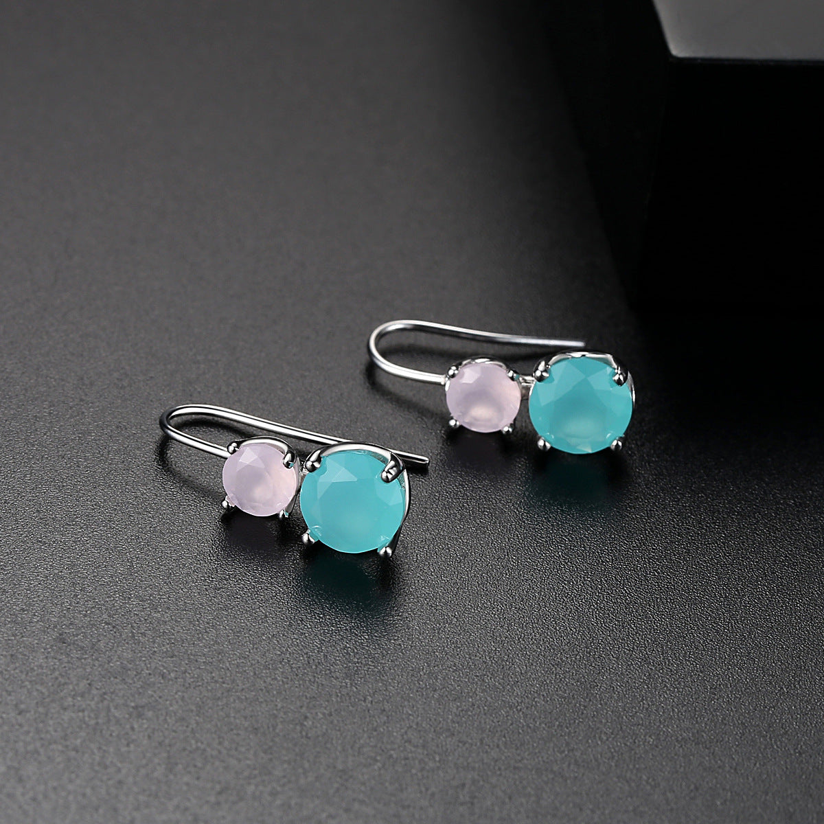 Dually Topaz Crystal Drop Earrings - Jera Paris Jewelry
