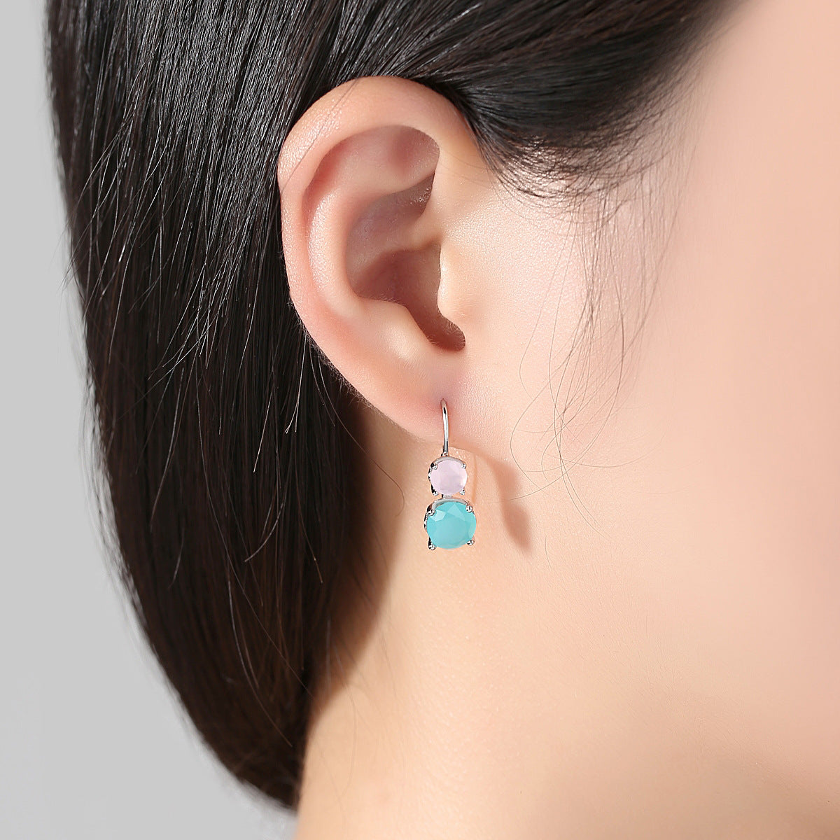 Dually Topaz Crystal Drop Earrings - Jera Paris Jewelry