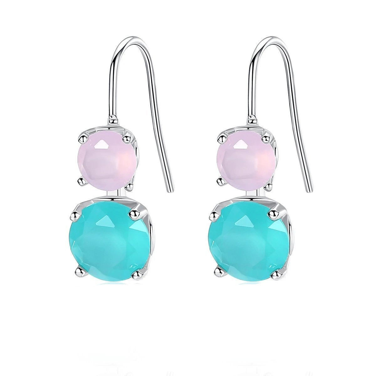 Dually Topaz Crystal Drop Earrings - Jera Paris Jewelry