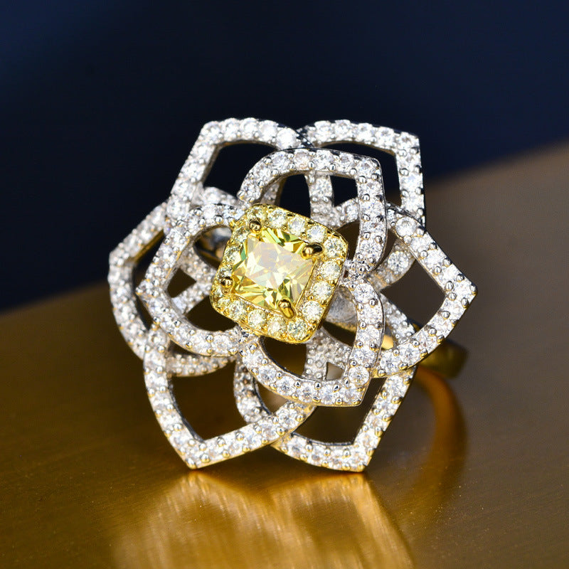 Flora Yellow Diamond Style Ring - Jera Paris Jewelry
