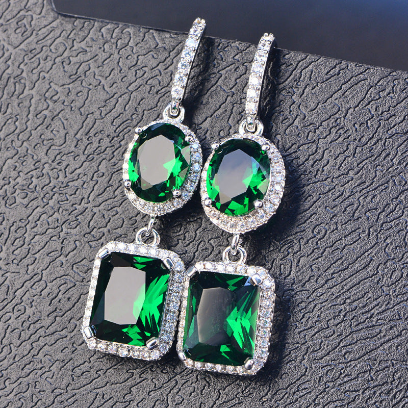 Lilou Lux Bridal Drop Earrings - Jera Paris Jewelry