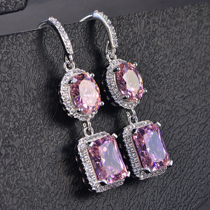 Lilou Lux Bridal Drop Earrings - Jera Paris Jewelry